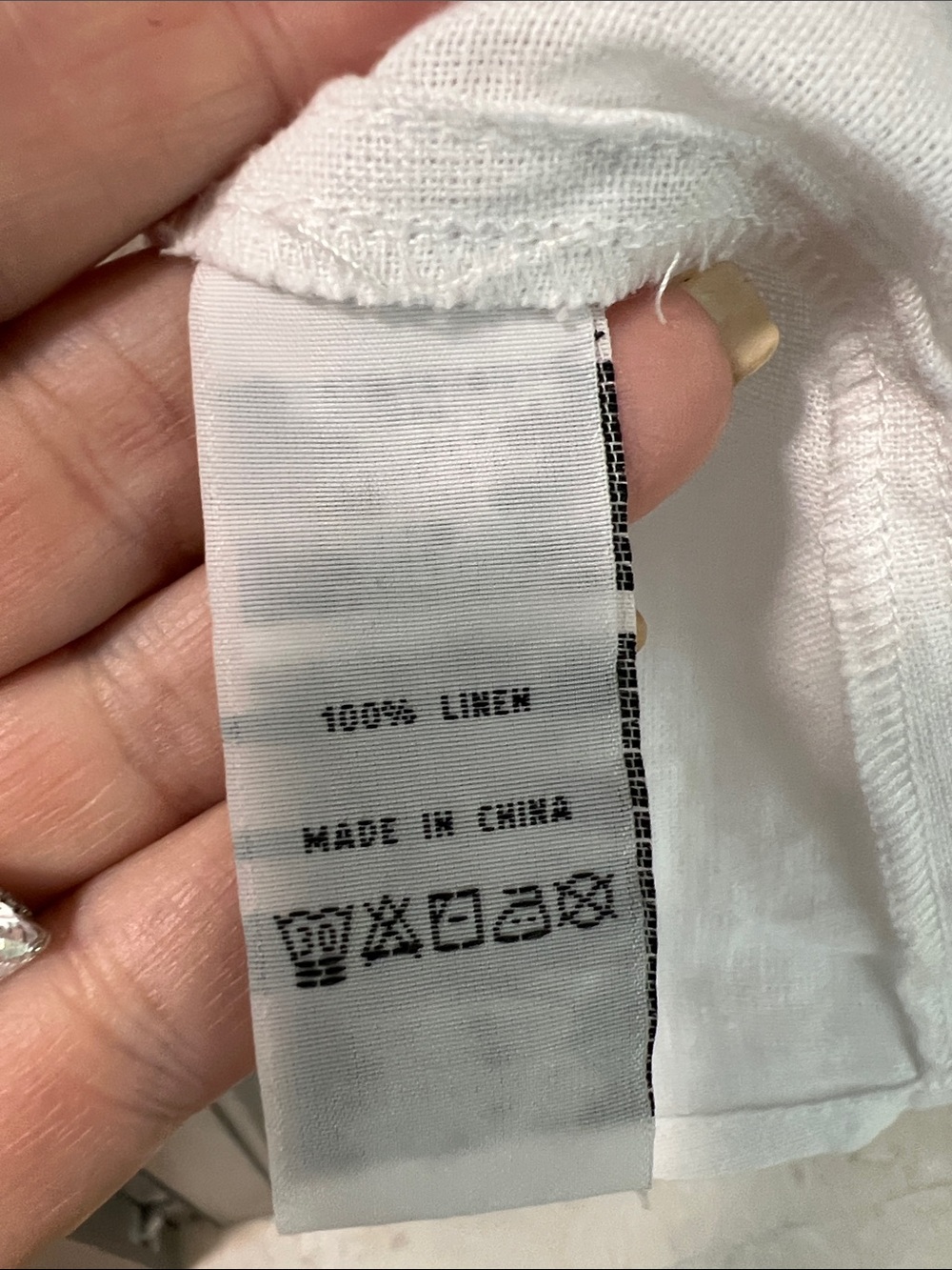 NEW! $140 FOIL Australia 100% linen puff sleeve Top white US 8 / M - Picture 4 of 7